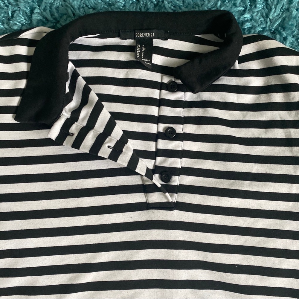 Striped Button-Up Top - Picture 2 of 3